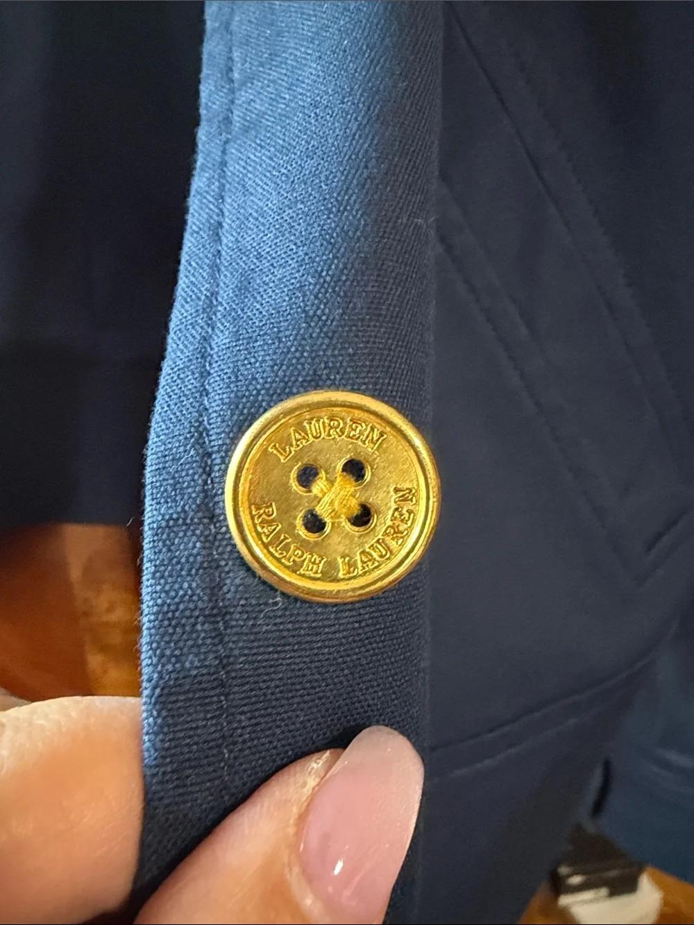 Ralph Lauren Navy Blazer with Gold Buttons